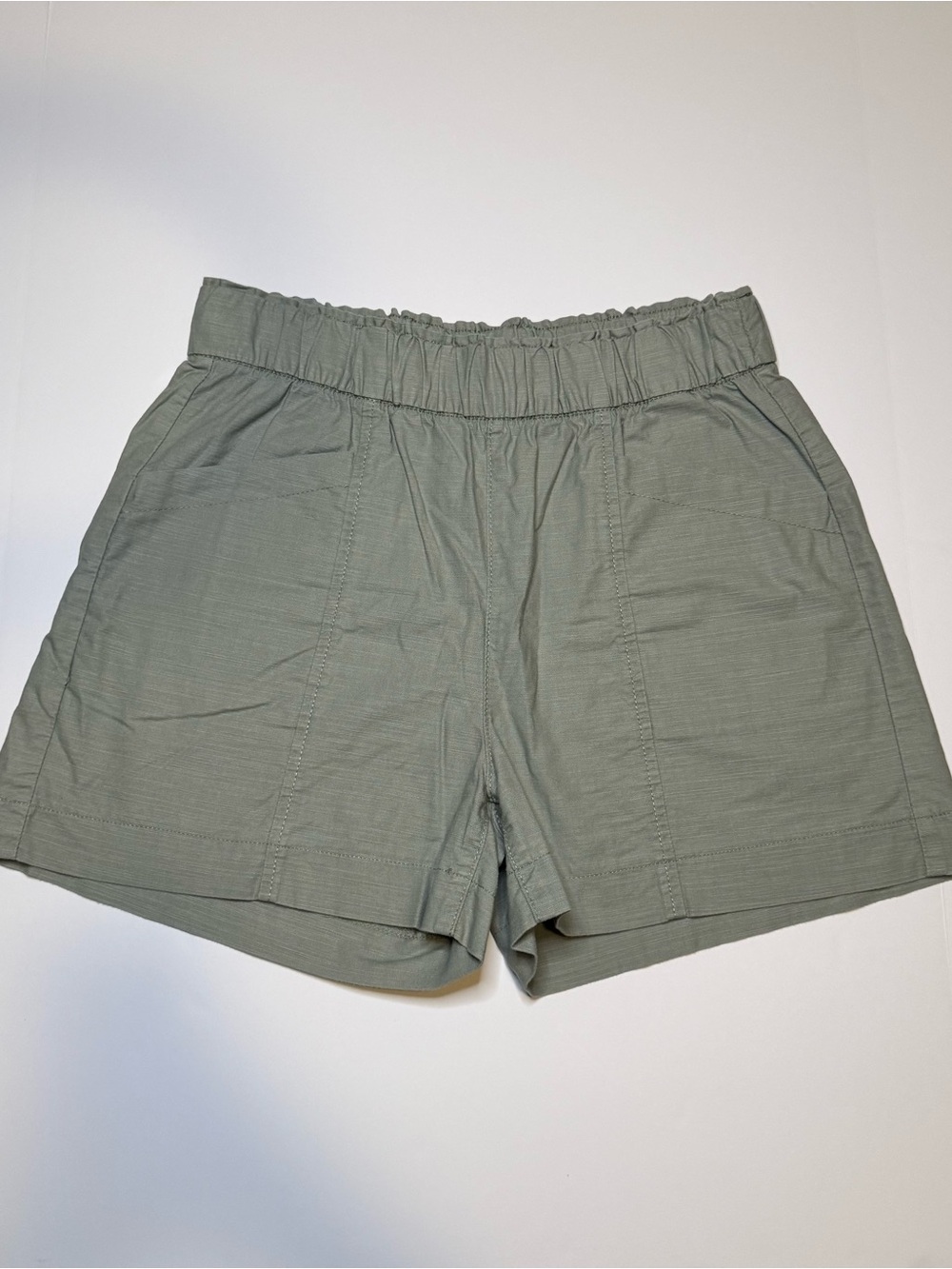 Signature by Levi Strauss Sage Green Pull-On A-Line Shorts